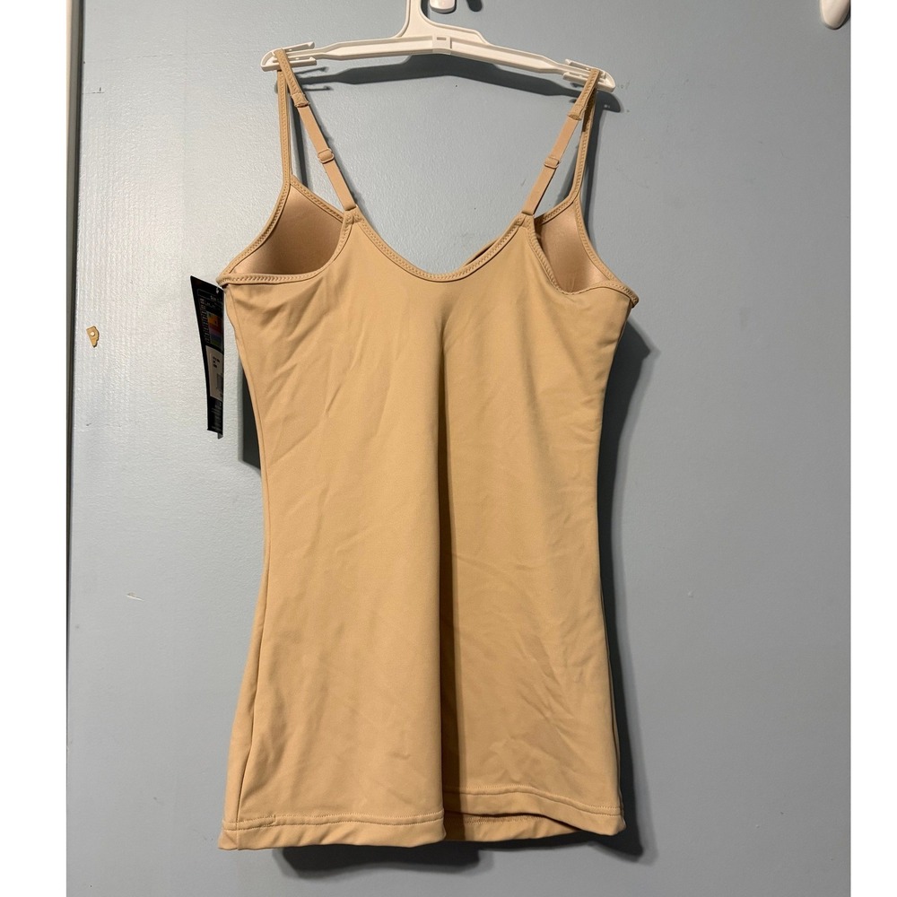 Maidenform M Shaping Cami Nude Beige Firm Control Wirefree Supportive Cups 2549 - Picture 2 of 5
